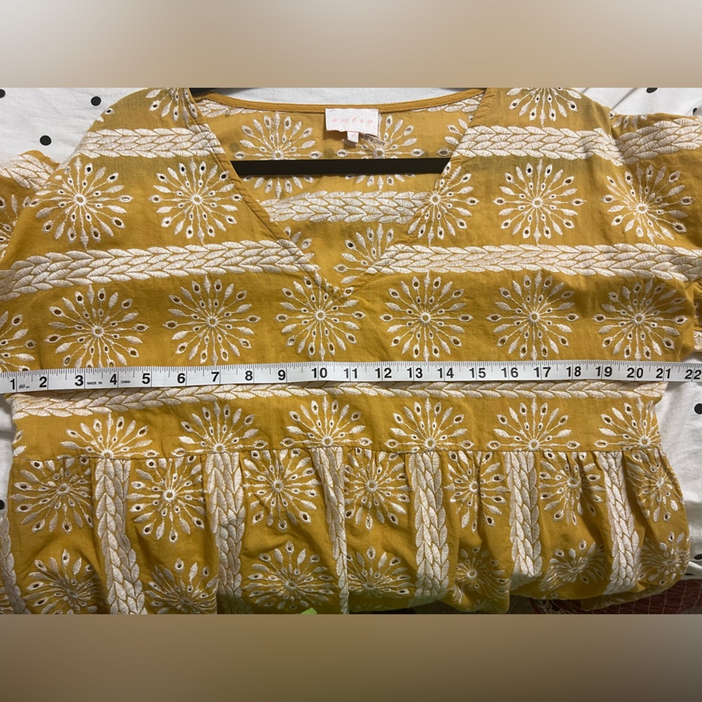 Entro Large Top Mustard/White Stitching - Picture 8 of 8